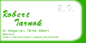 robert tarnok business card